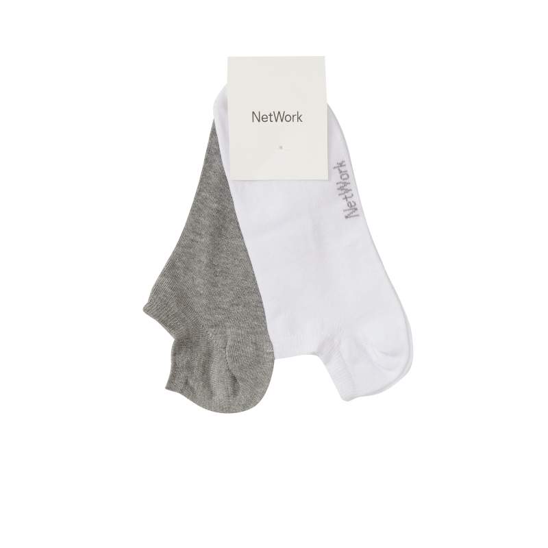White Gray Set of 2 Socks