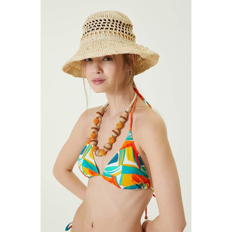 Beige Women's Straw Hat