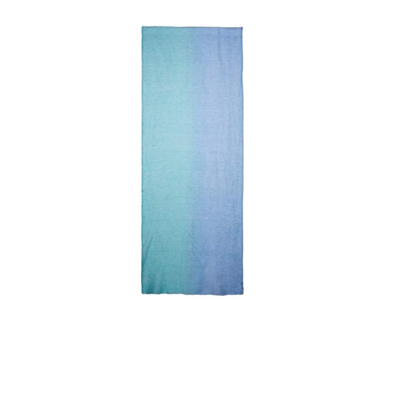 Green Blue Gradient Mens Linen Shawl