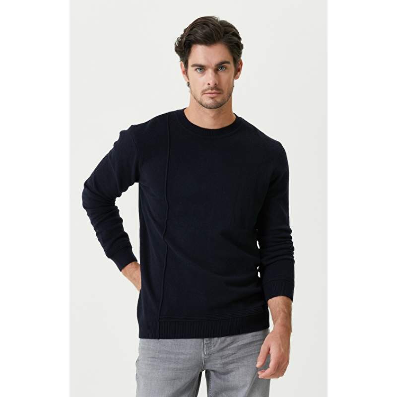 Navy Blue Wool Sweater Navy Blue Wool Sweater