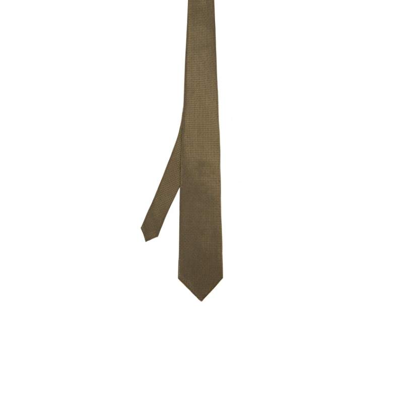 Men's Khaki Silk Tie