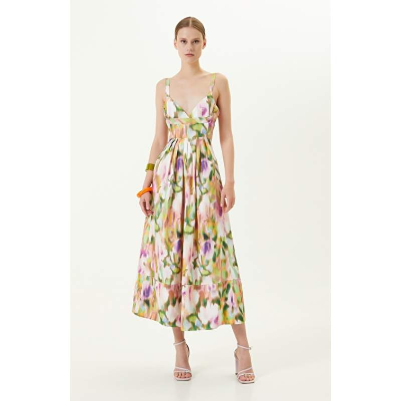 White Patterned Dress