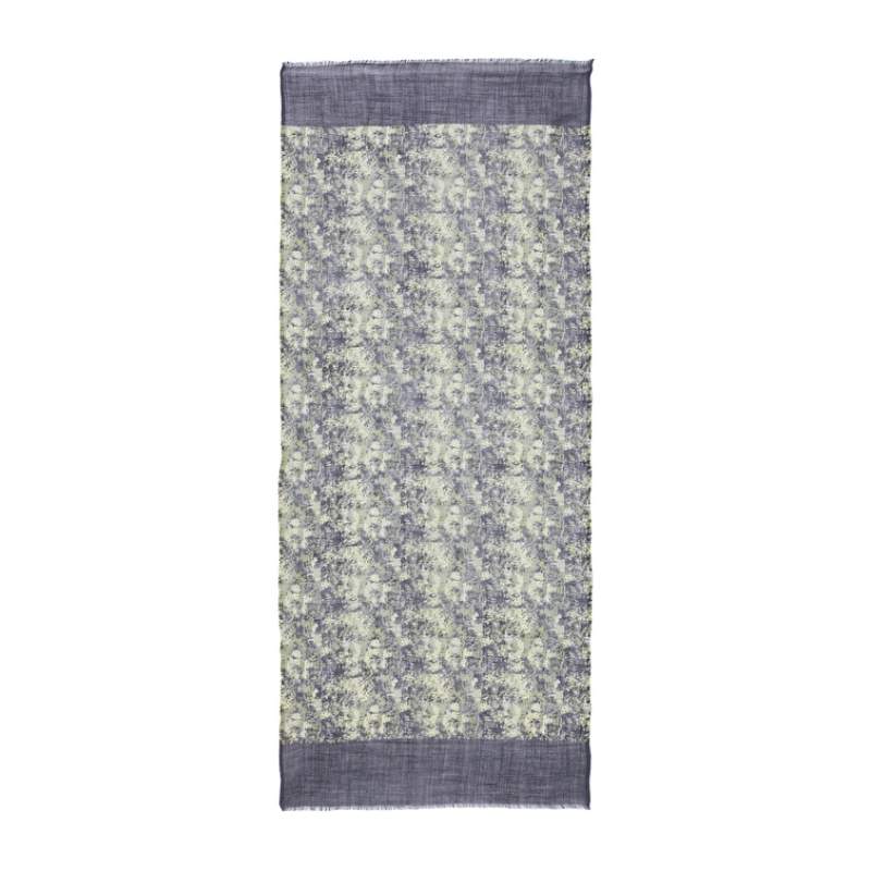Khaki Patterned Men's Wool Shawl