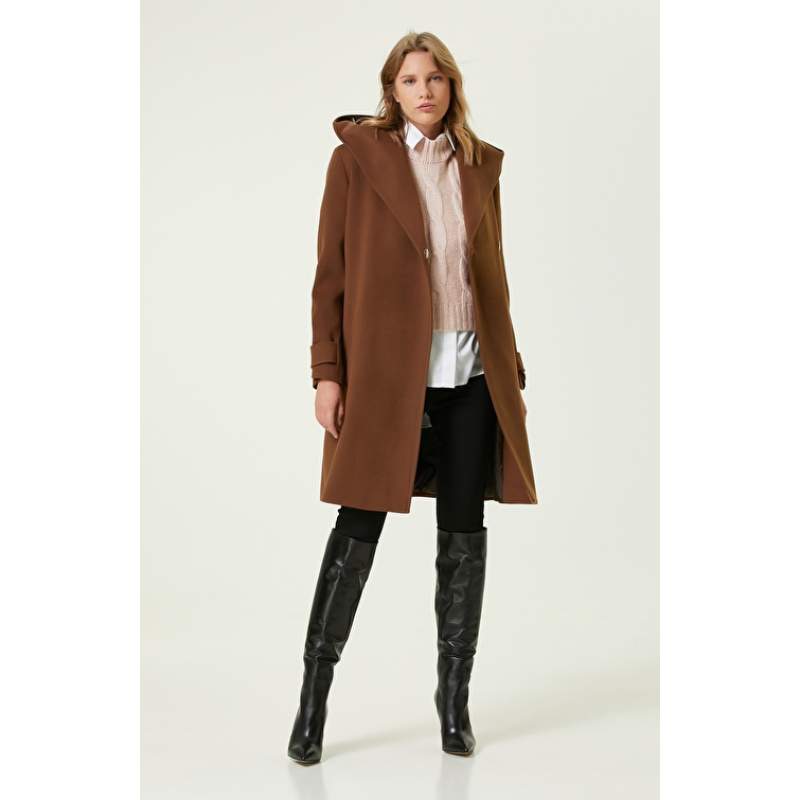 Brown Hooded Coat Brown Hooded Coat