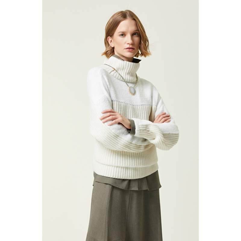 Off White Wool Sweater