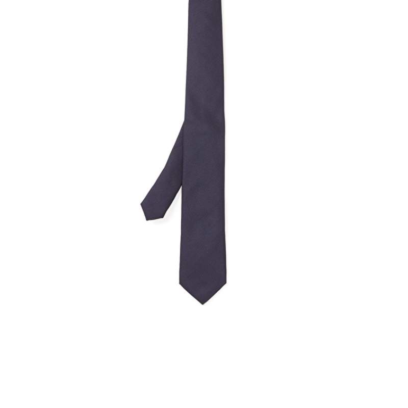 Navy Blue Silk Tie