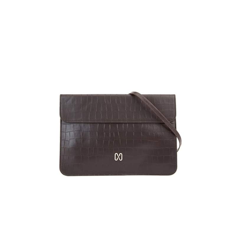 Brown Women's Leather Clutch