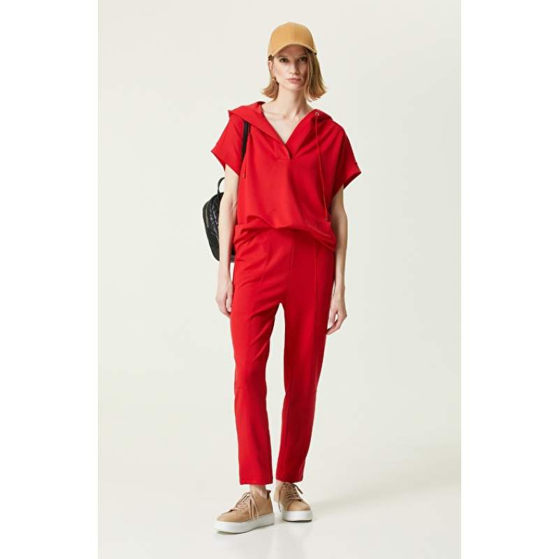 Red Slim Fit Tracksuit Red Slim Fit Tracksuit