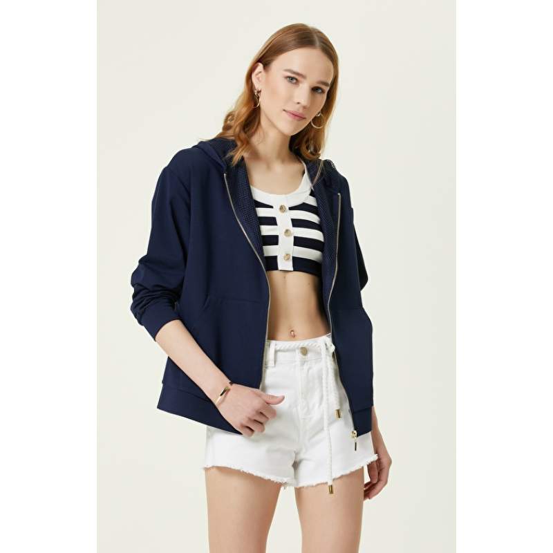 Navy Blue Hooded Sweatshirt Navy Blue Hooded Sweatshirt