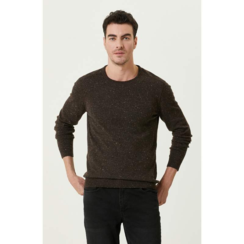 Brown Wool Blended Knitwear Brown Wool Blended Knitwear