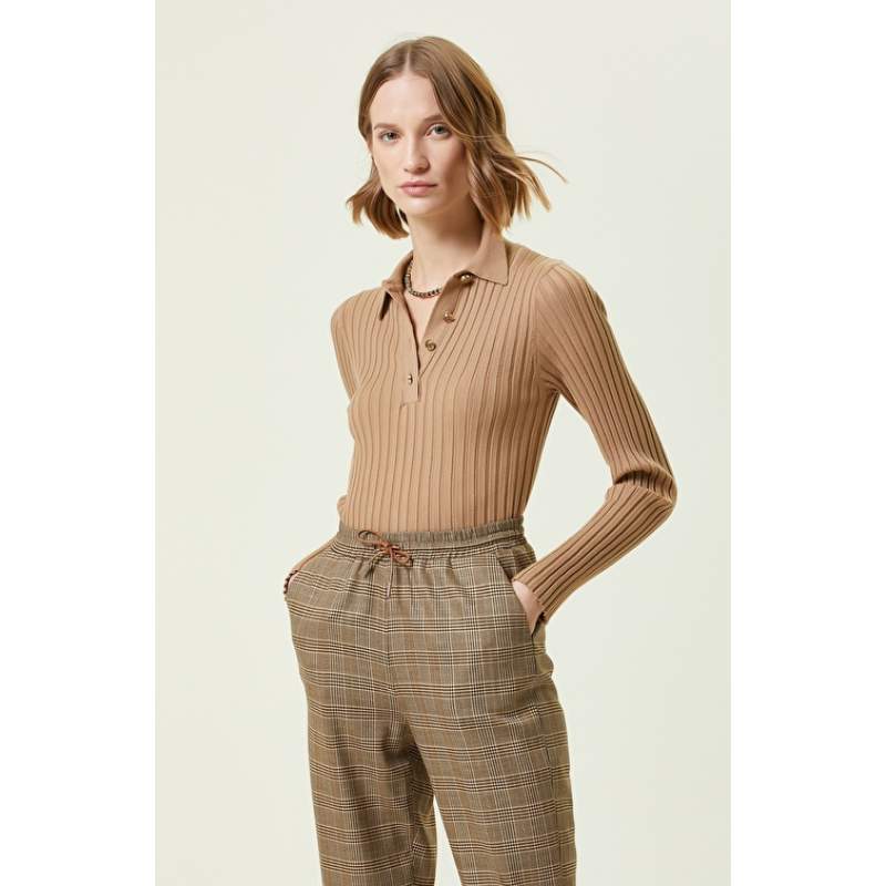 Beige Melange Sweater