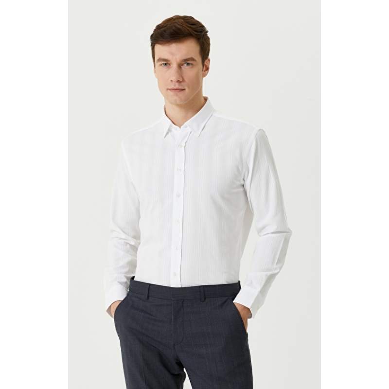 Slim Fit White Shirt
