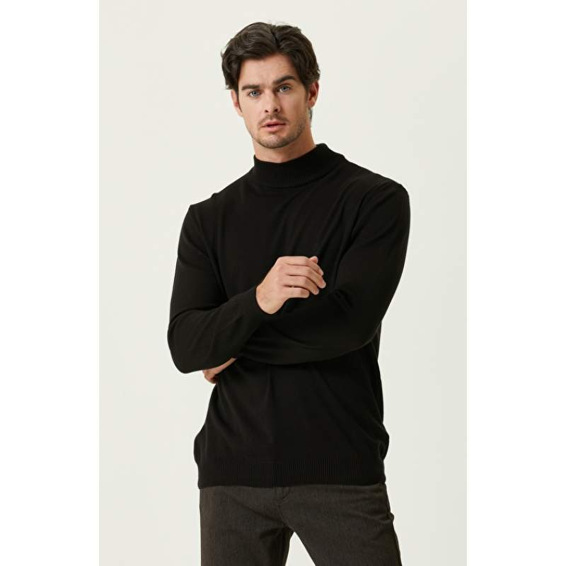 Black Turtleneck Sweater