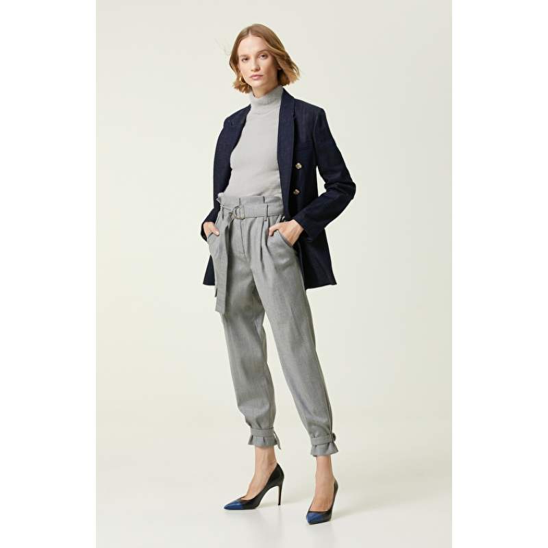 Light Gray Wool Trousers