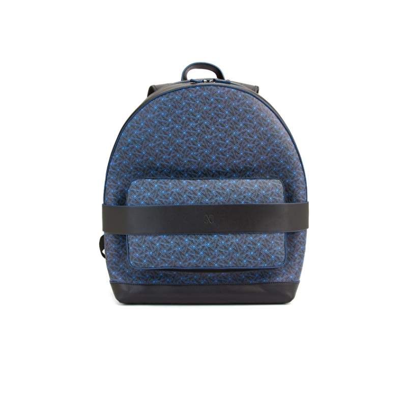 Black Navy Blue Men's Backpack