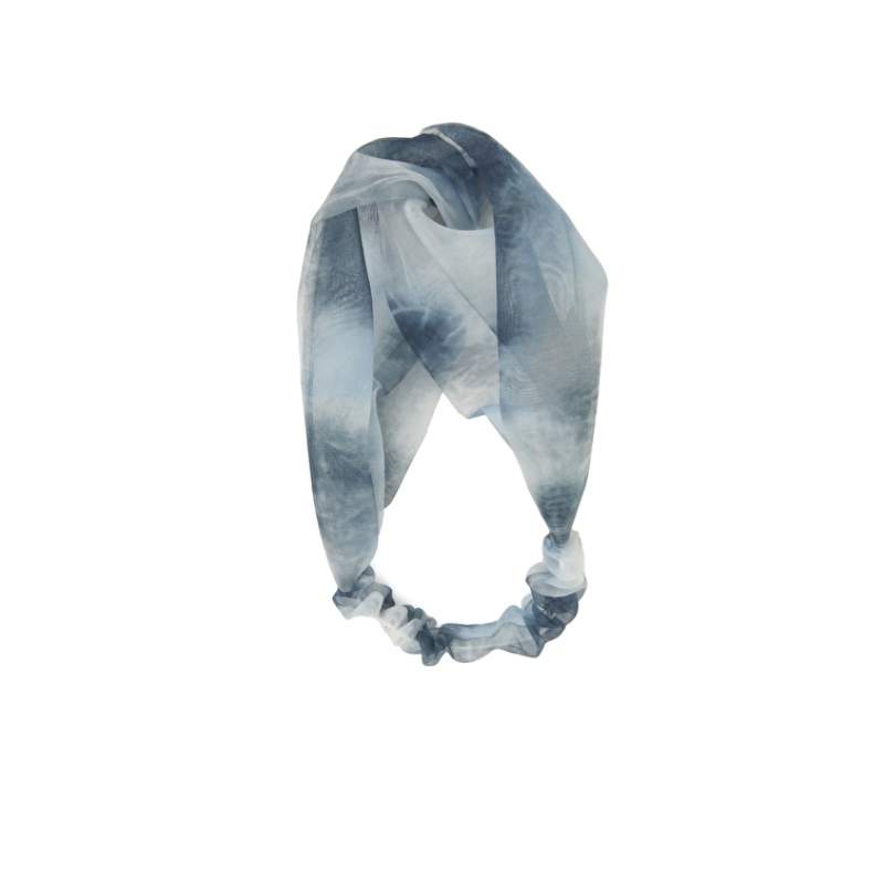 Navy Blue White Womens Bandana Navy Blue White Womens Bandana