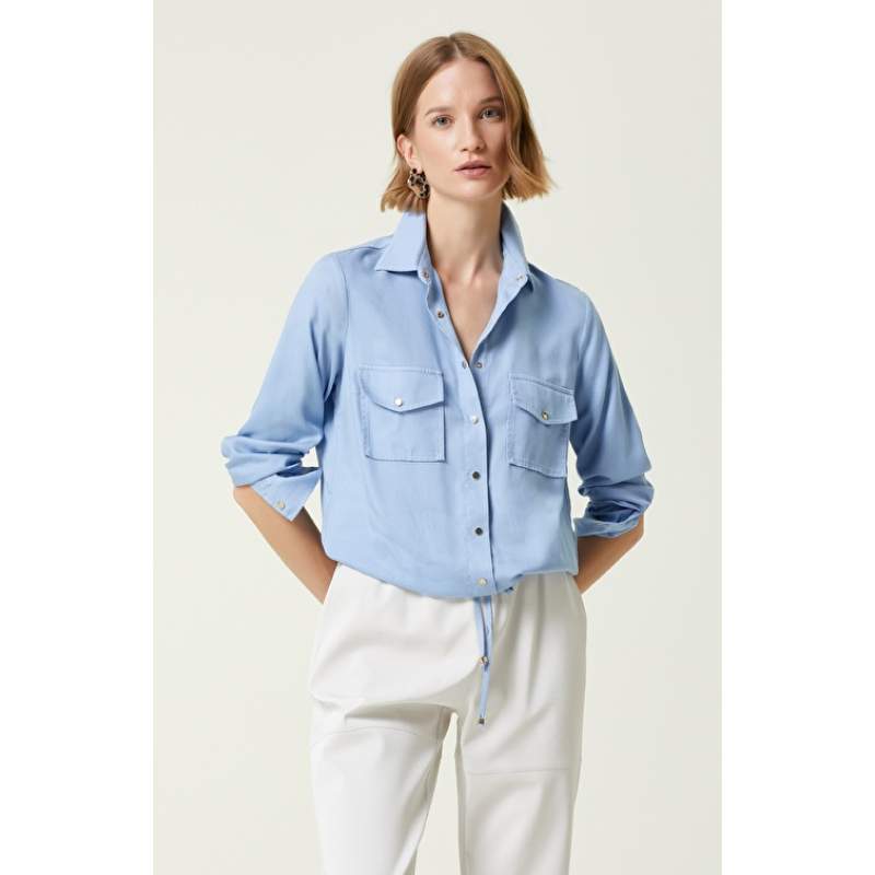 Slim Fit Light Blue Shirt