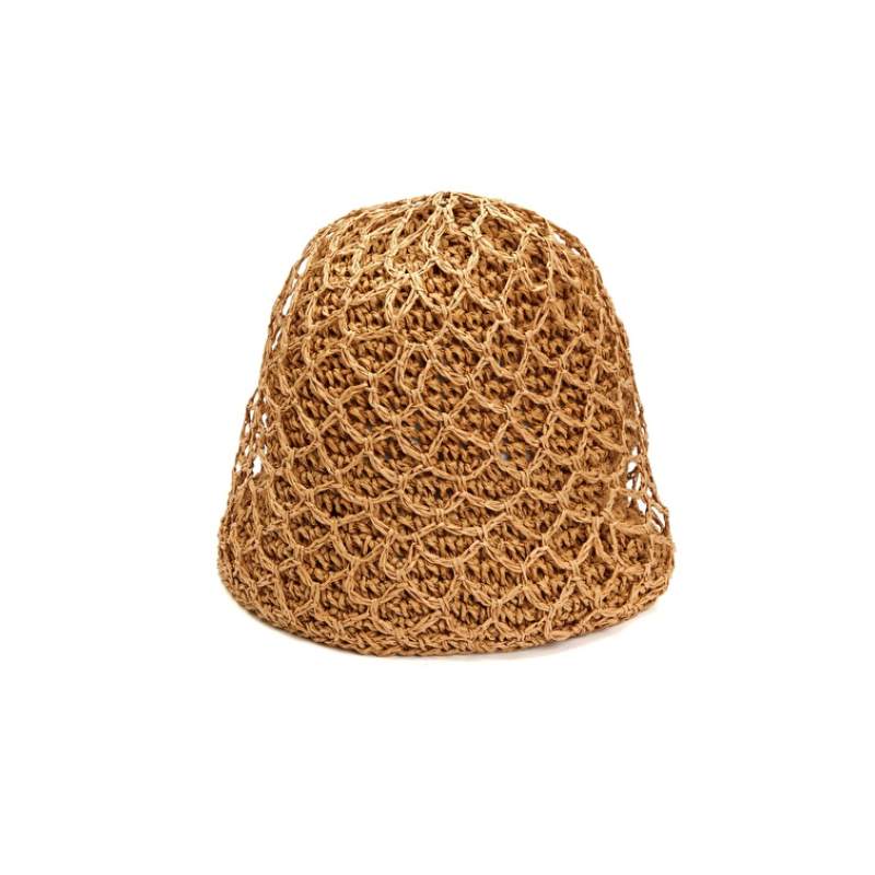Beige Women's Paper Straw Hat