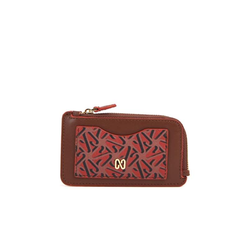 Monogram Tile Brown Womens Wallet Monogram Tile Brown Womens Wallet