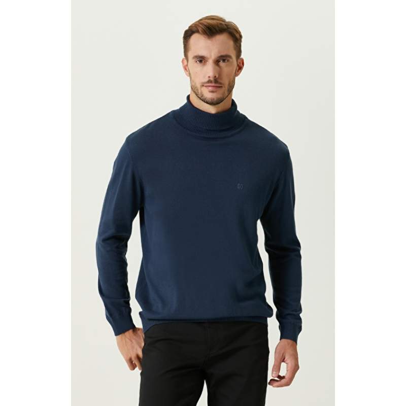 Blue Melange Sweater