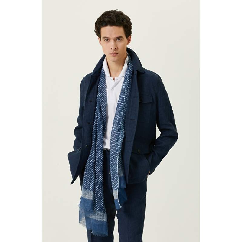 Navy Blue Linen Coat Jacket Navy Blue Linen Coat Jacket