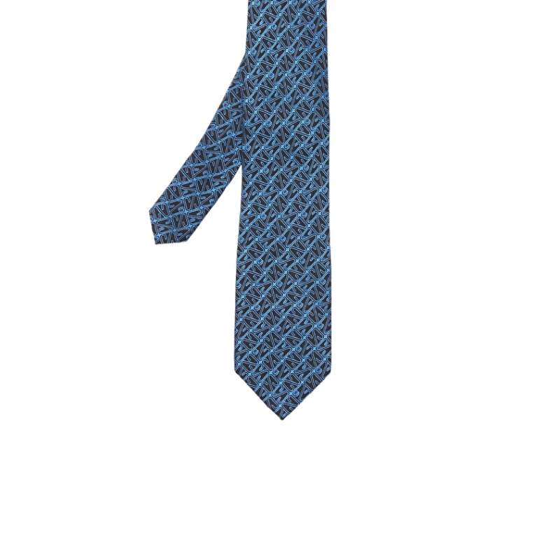 Navy Blue Silk Tie