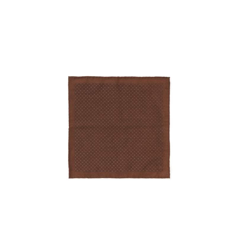 Men's Claret Red Wool Handkerchief