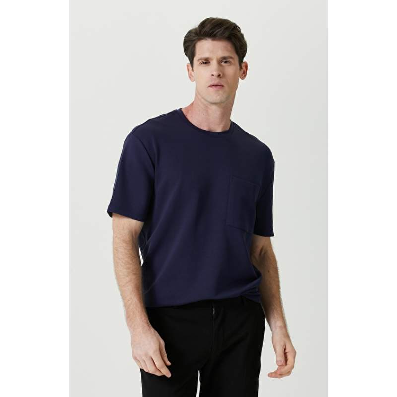 Indigo Crew Neck Short Sleeve Tshirt