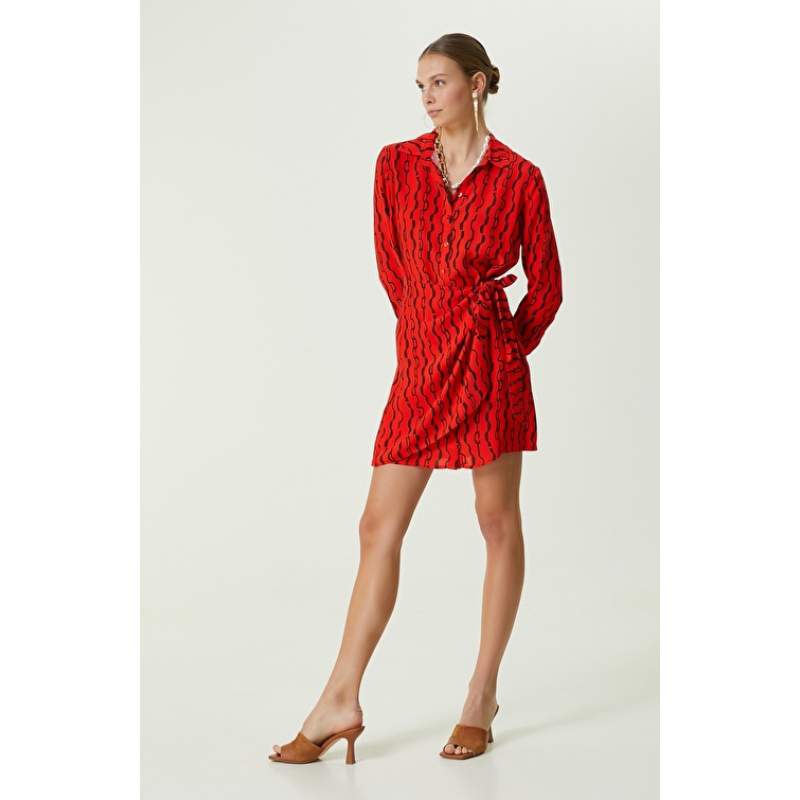 Pomegranate Flower Pattern Dress Pomegranate Flower Pattern Dress