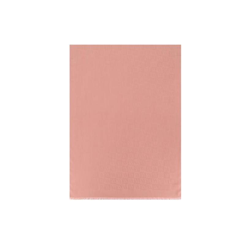 VAKKO MONOGRAM PATTERNED SILK shawl