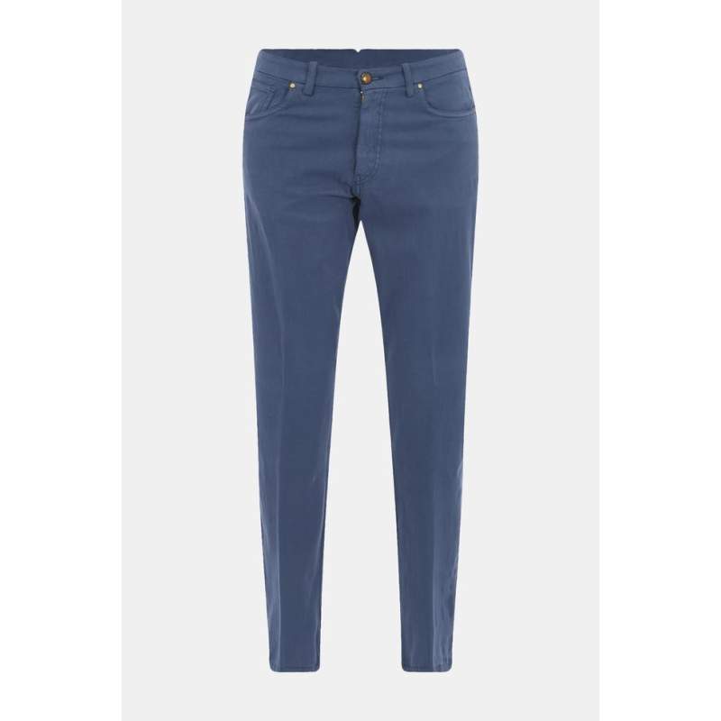 Vakko 5 POCKET BLUE TROUSERS
