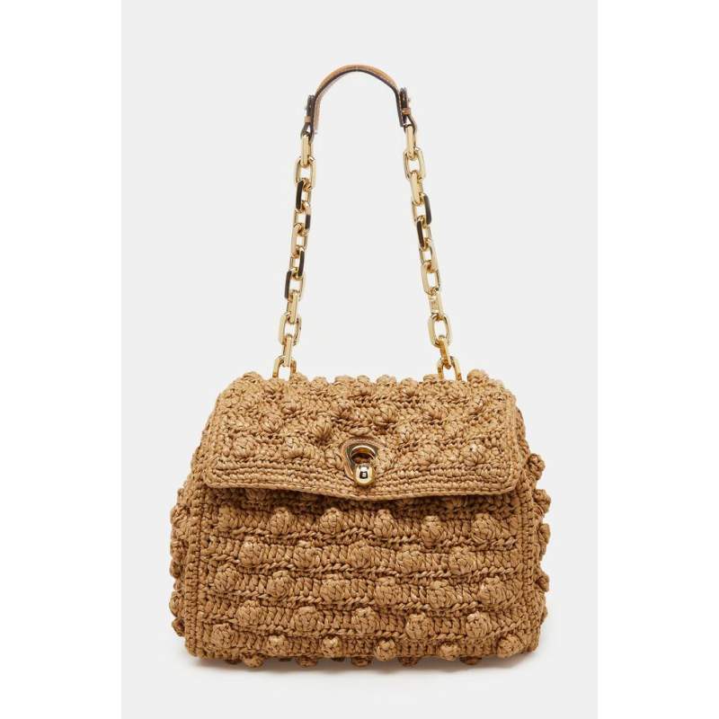 Ermanno Scervino NATURAL KNITTED BAG