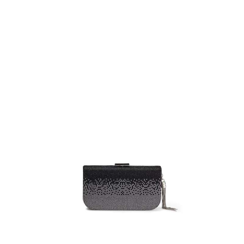 Vakko BLACK STONE EMBROIDERED BAG