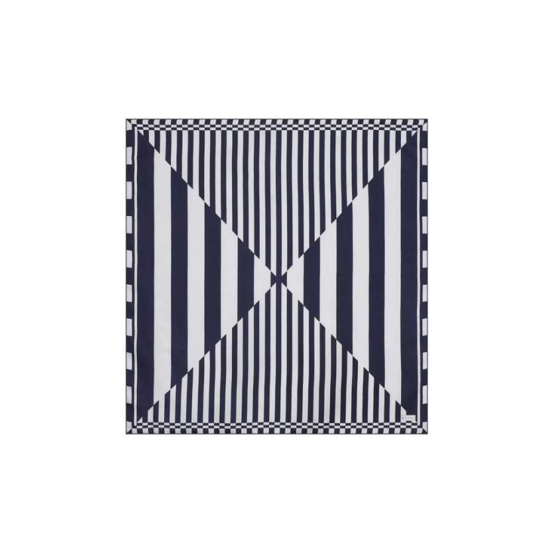 VAKKO GEOMETRIC PATTERNED SILK GAVROŞ