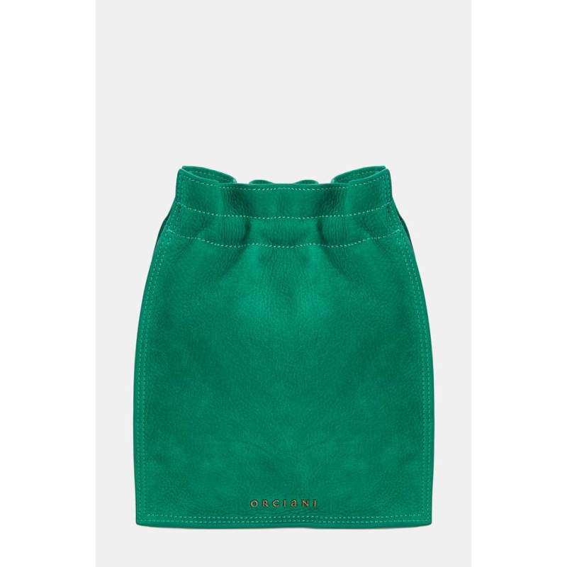 Orciani GREEN LEATHER BAG