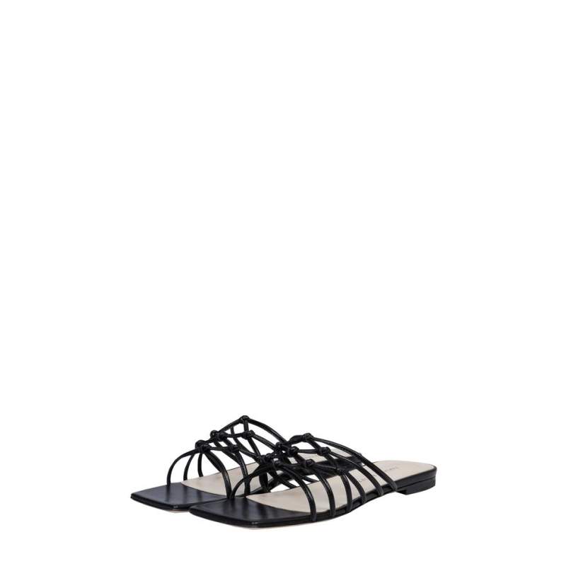 Fabiana Filippi BLACK LEATHER SLIPPER