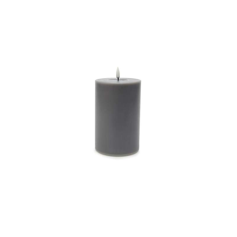 Vakko LED LIGHTED GRAY CANDLE