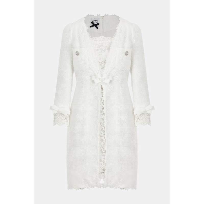 Edward Achour Paris WHITE LACE DRESS Edward Achour Paris WHITE LACE DRESS