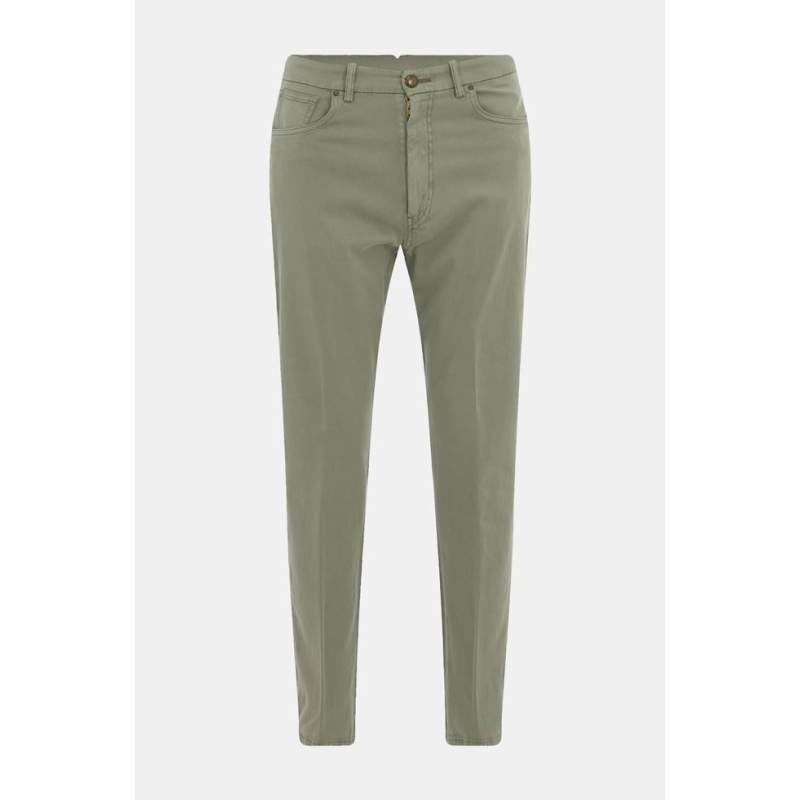 Vakko 5 POCKET GREEN TROUSERS
