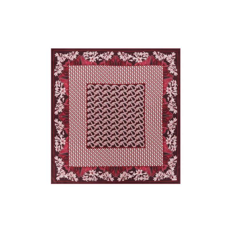 VAKKO FLORAL PATTERNED SILK SCARF