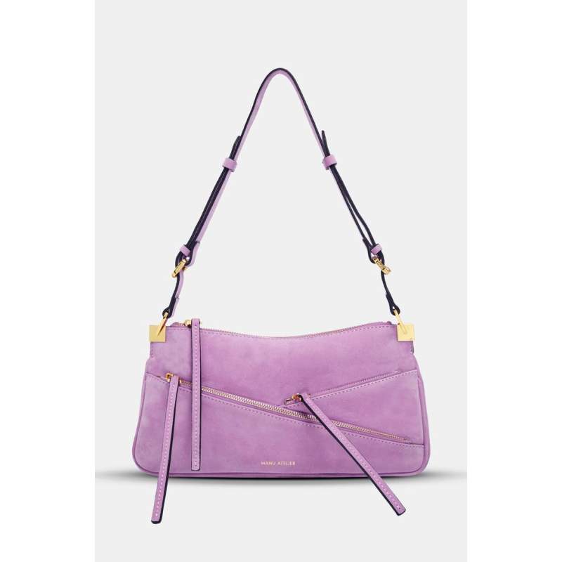 Manu Atelier THREE ZIPPED BAGUETTE BAG