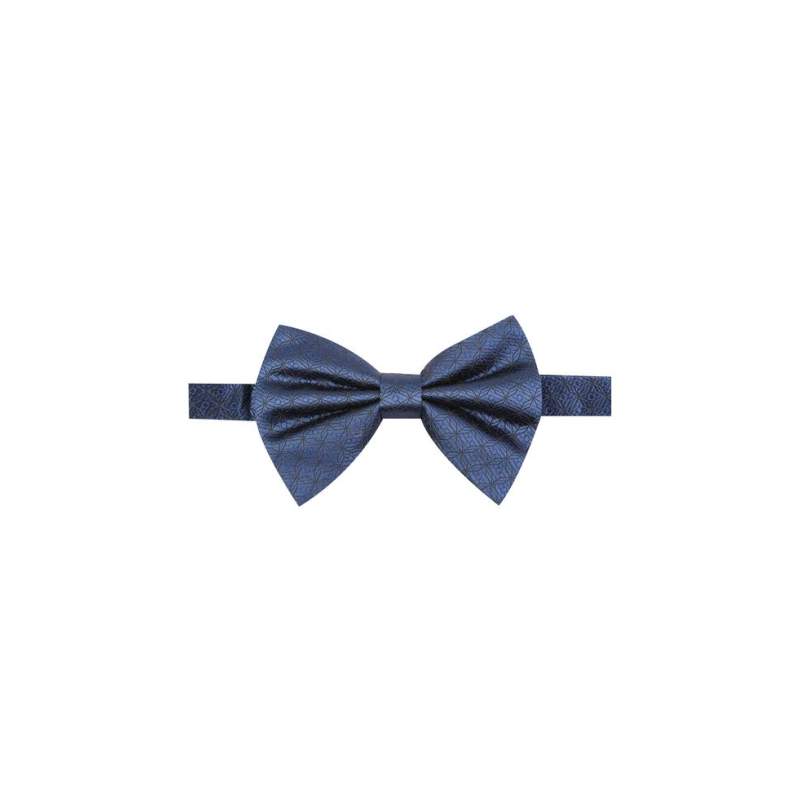 VAKKO GEOMETRIC PATTERNED NAVY BLUE BOWT