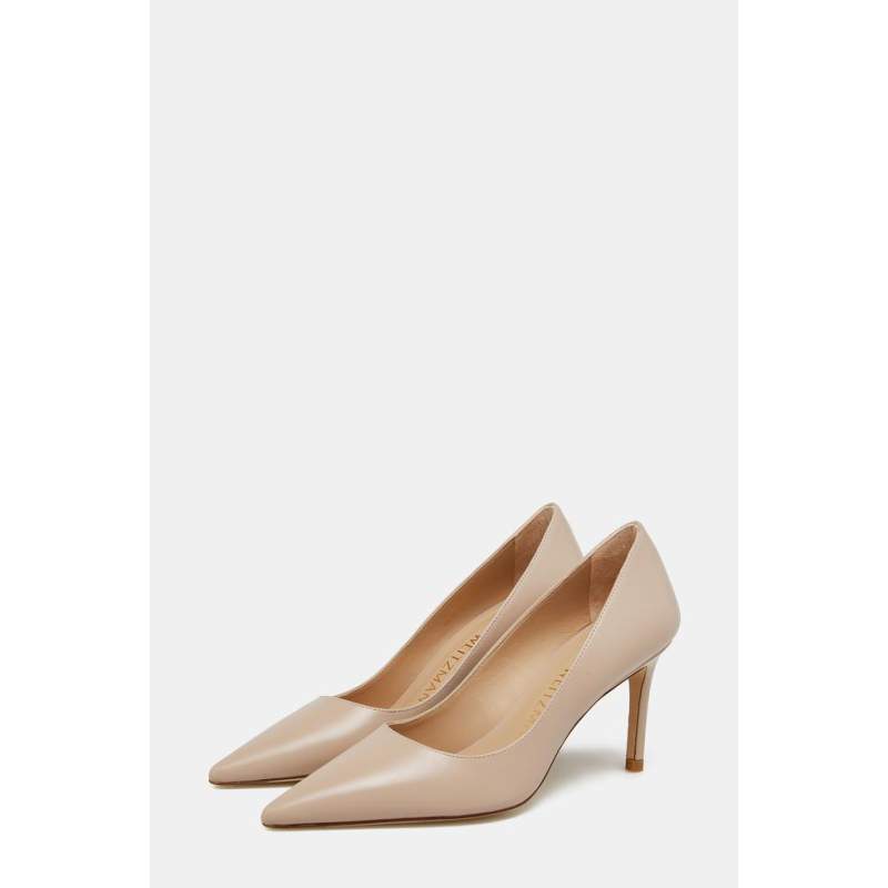 Stuart Weitzman BEIGE LEATHER HEEL SHOES