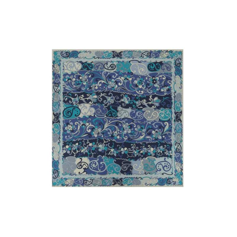 VAKKO FLORAL PATTERNED SILK SCARF