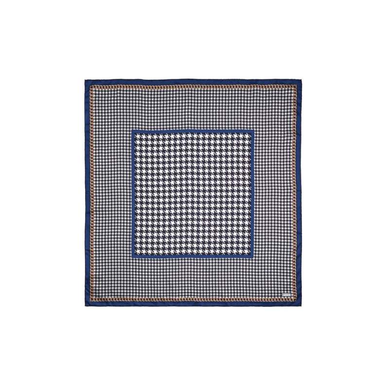 VAKKO SWEATER PATTERNED SILK SCARF