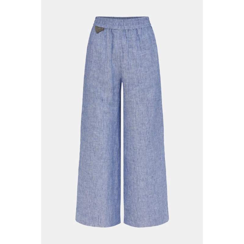 Fabiana Filippi BLUE Elastic Waist Trousers