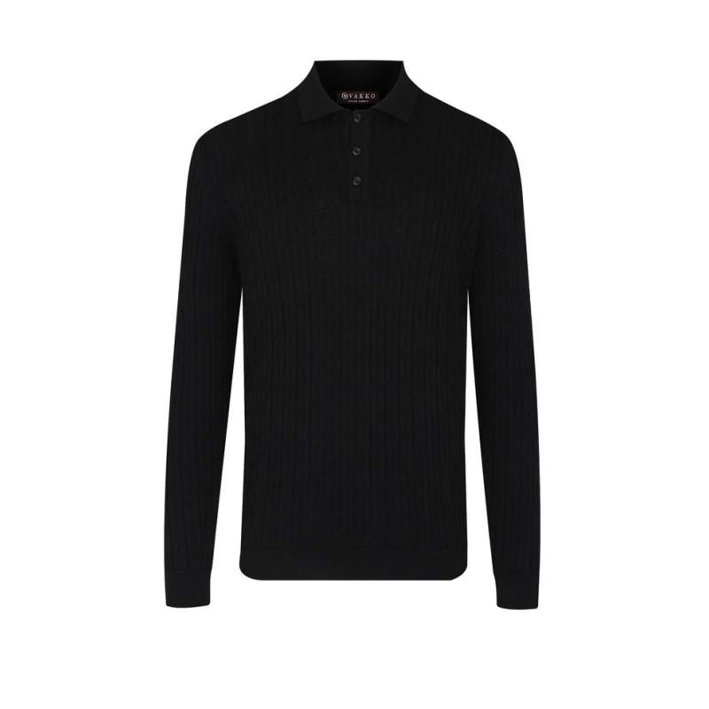 VAKKO BLACK KNITWEAR