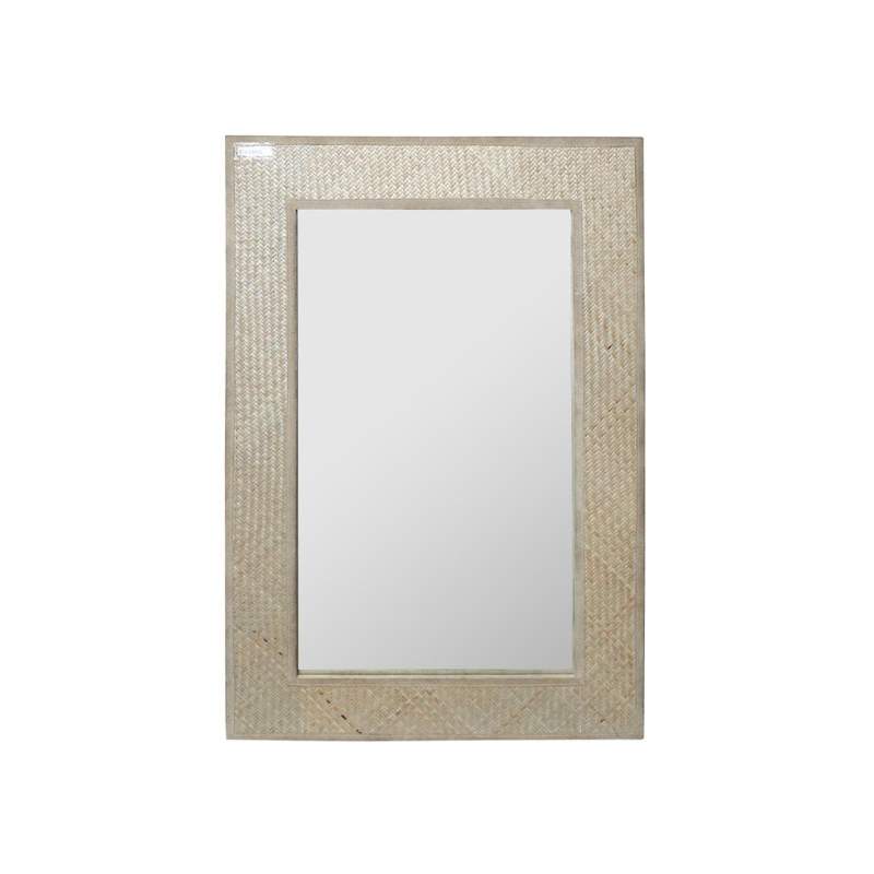 VAKKO SUEDE FRAMED MIRROR