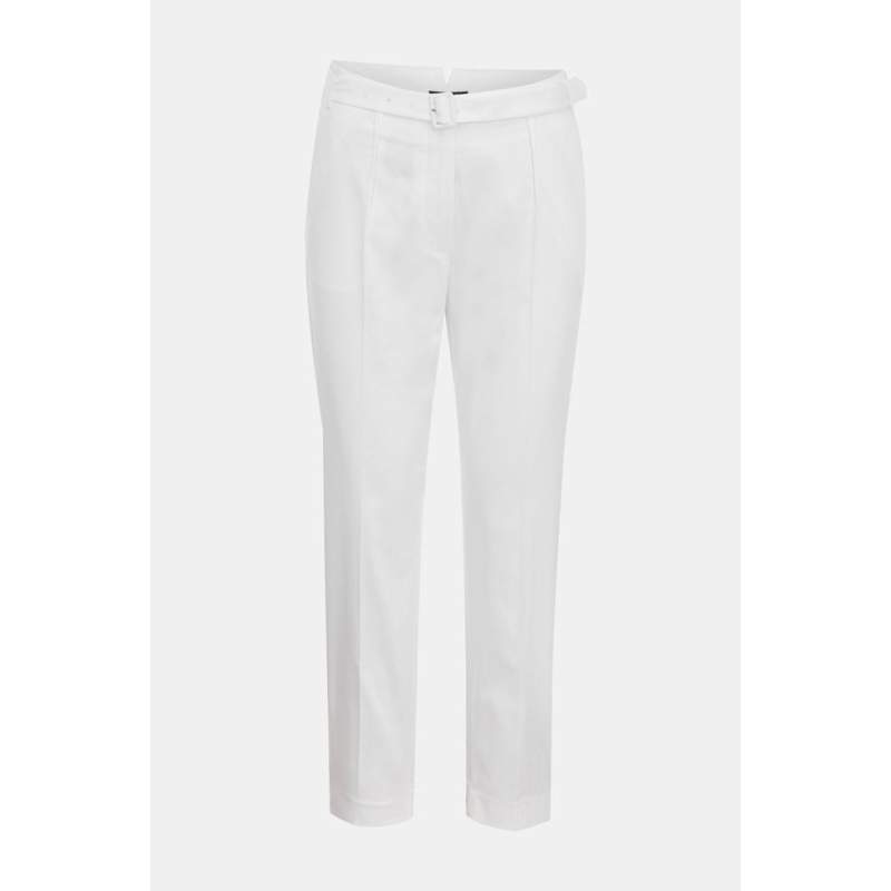 Vakko ECRU BELTED PANTS