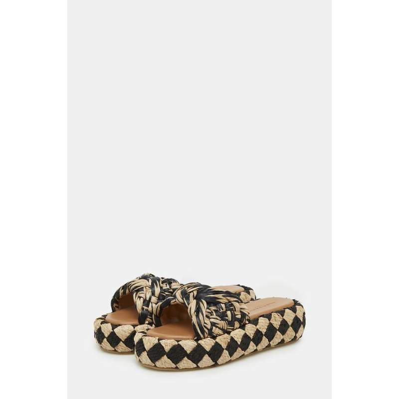 Clergerie BLACK RAFFIA SLIPPER